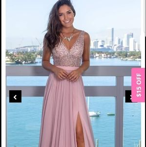 Formal blush dress